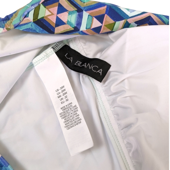 La Blanca Riviera Cross Back One-Piece Swimsuit 20W - Picture 10 of 13